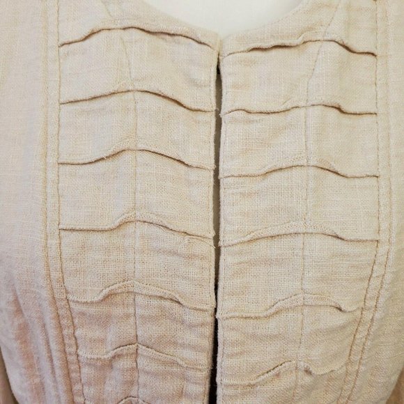 Coldwater Creek Womens Jacket Cropped Beige Size 8 - Picture 4 of 8